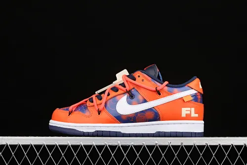 All Categories Nk SB Dunk Series Nk SB Dunk Low Low-top Sneakers OF x Future x NK Dunk Low Blue Orange DD0856-801